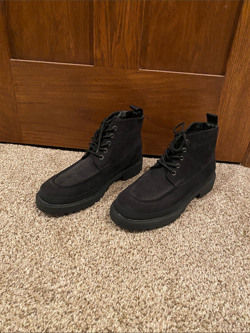 H&M Men’s Black Lace-Up Boots — EU 43